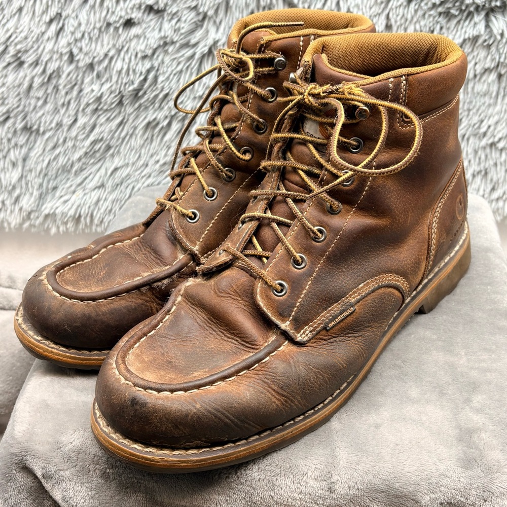 Carhartt Boots Mens 13 Traditional Welt Waterproof 6 inch Moc Toe Work CMW6197